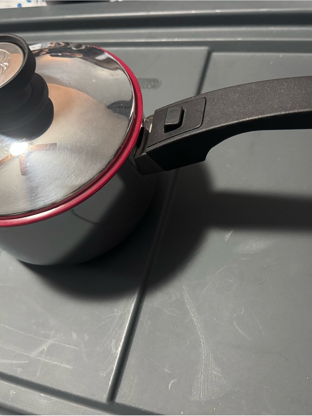 Royal prestige 2 Qt Stainless Steel Saucepan with Black Handle